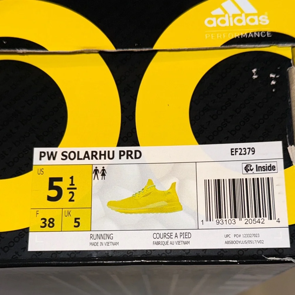 adidas x Pharrell x Solar Hu Glide Bright Yellow
